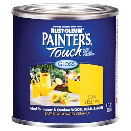 Rustoleum .50 Pint Sun Yellow Painters Touch Multi-Purpose Paint  1945-730